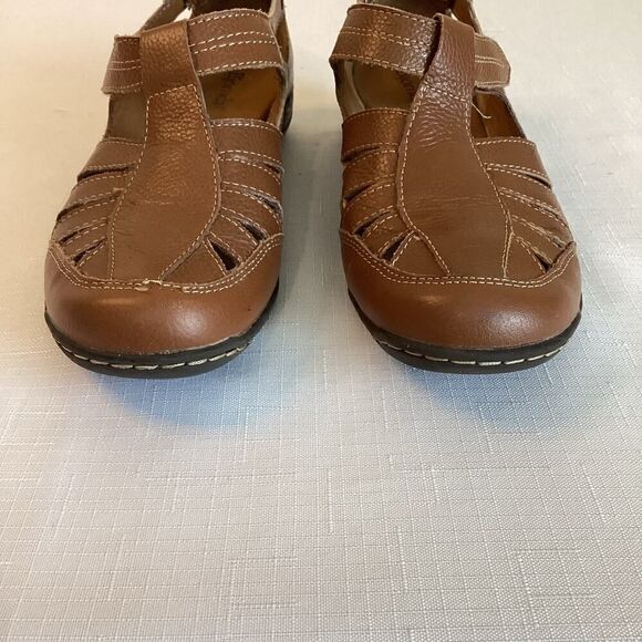 Bjorndal Echo Dark Tan Leather Women's Size 6 1/2 - Picture 3 of 12
